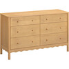 Swell 6-Drawer Assembled Dresser in Honey - Dressers - 1 - thumbnail