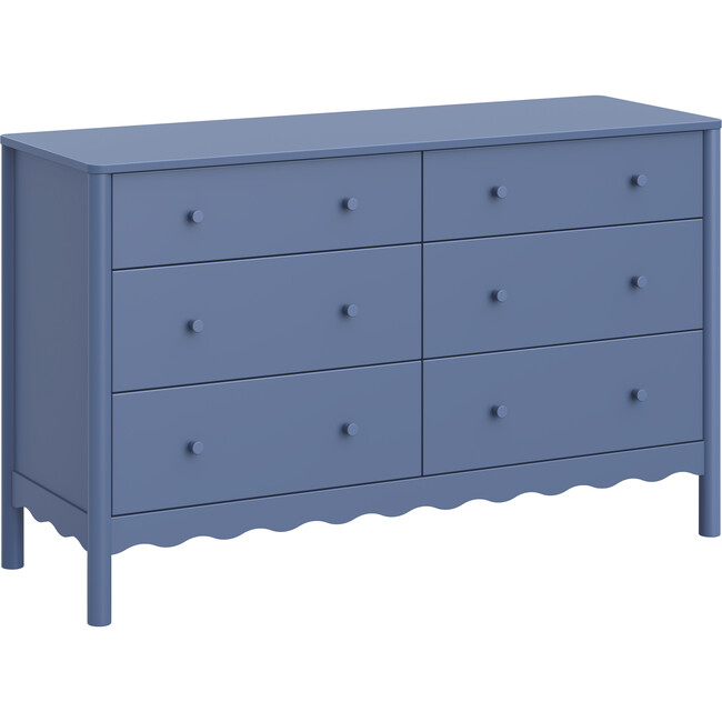 Swell 6-Drawer Assembled Dresser in Cove Blue
