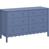 Swell 6-Drawer Assembled Dresser in Cove Blue - Dressers - 1 - thumbnail