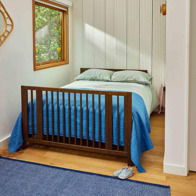 Rolli 9-in-1 Convertible All-Stages® Crib with Bassinet & Toddler Bed Conversion Kits in Natural Walnut - Cribs - 5