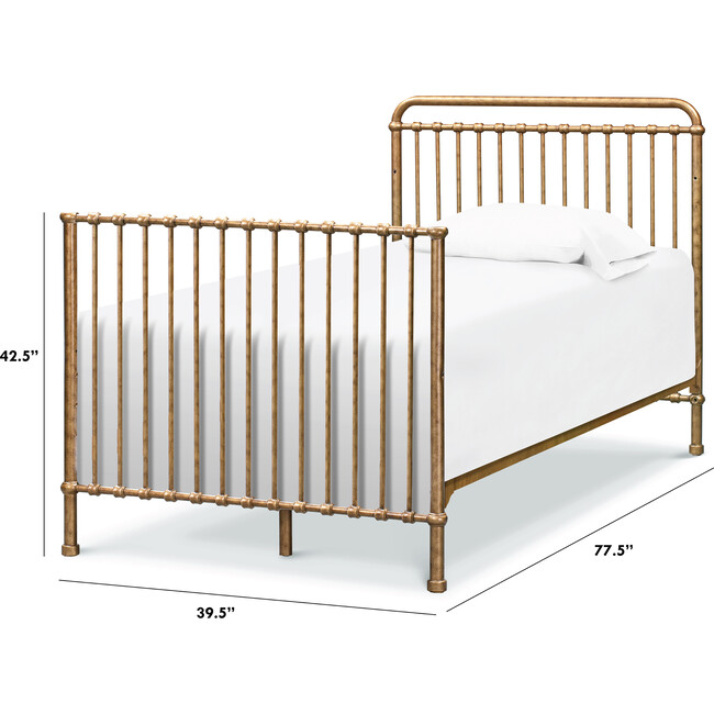 Twin Size Conversion Kit for Winston Mini Crib, Vintage Gold