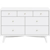 Palma 7-Drawer Assembled Double Dresser, White - Dressers - 3