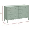 Swell 6-Drawer Assembled Dresser in Light Sage - Dressers - 2 - thumbnail