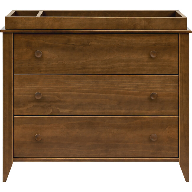 Sprout 3-Drawer Changer Dresser with Removable Changing Tray in Natural Walnut