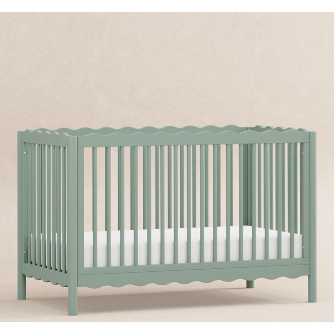 Swell 4-in-1 Convertible Crib with Toddler Bed Conversion Kit in Light Sage