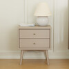 Palma Assembled Nightstand in Taupe - Nightstands - 2