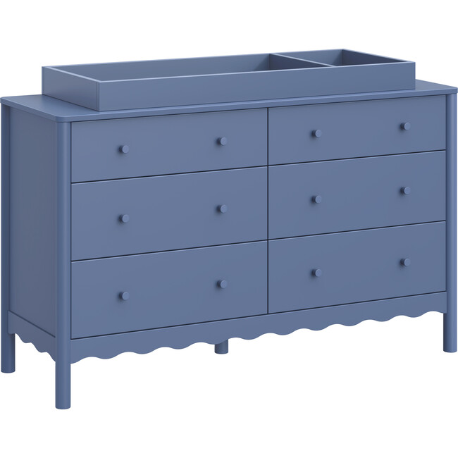Swell 6-Drawer Assembled Dresser in Cove Blue - Dressers - 3