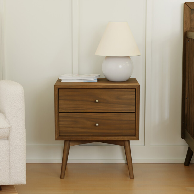 Palma Assembled Nightstand in Natural Walnut