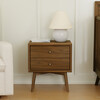 Palma Assembled Nightstand in Natural Walnut - Nightstands - 2
