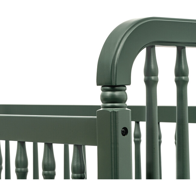 Liberty 3-in-1 Convertible Spindle Crib with Toddler Bed Conversion Kit, Forest Green - Cribs - 7