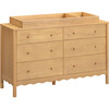 Swell 6-Drawer Assembled Dresser in Honey - Dressers - 3