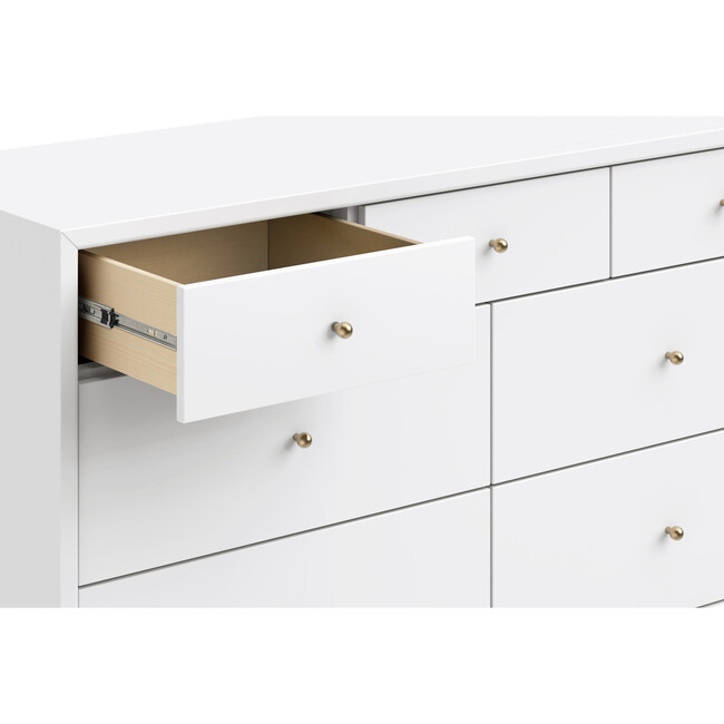 Palma 7-Drawer Assembled Double Dresser, White - Dressers - 5