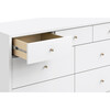 Palma 7-Drawer Assembled Double Dresser, White - Dressers - 5