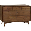Palma 7-Drawer Assembled Double Dresser, Natural Walnut - Dressers - 1 - thumbnail
