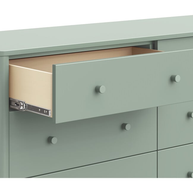 Swell 6-Drawer Assembled Dresser in Light Sage - Dressers - 4