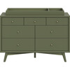 Palma 7-Drawer Assembled Double Dresser, Olive - Dressers - 5