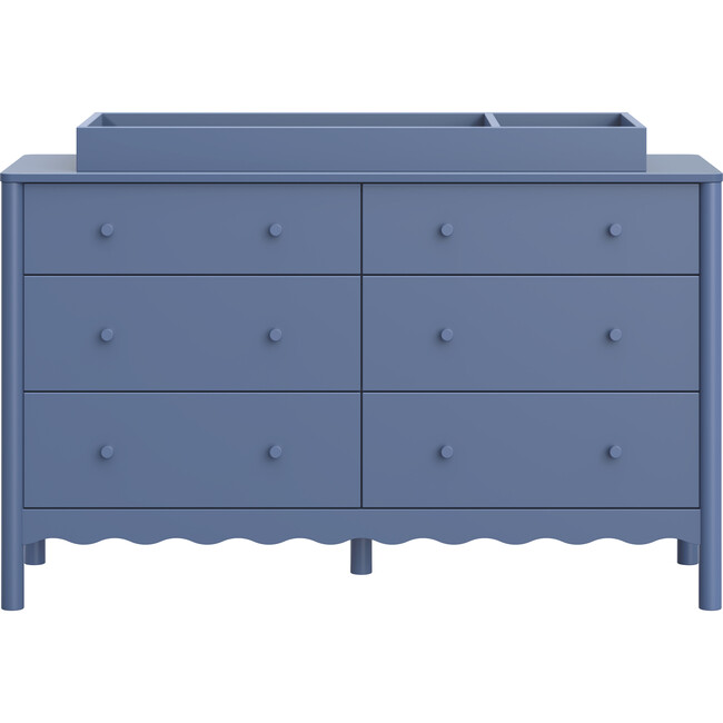 Swell 6-Drawer Assembled Dresser in Cove Blue - Dressers - 5