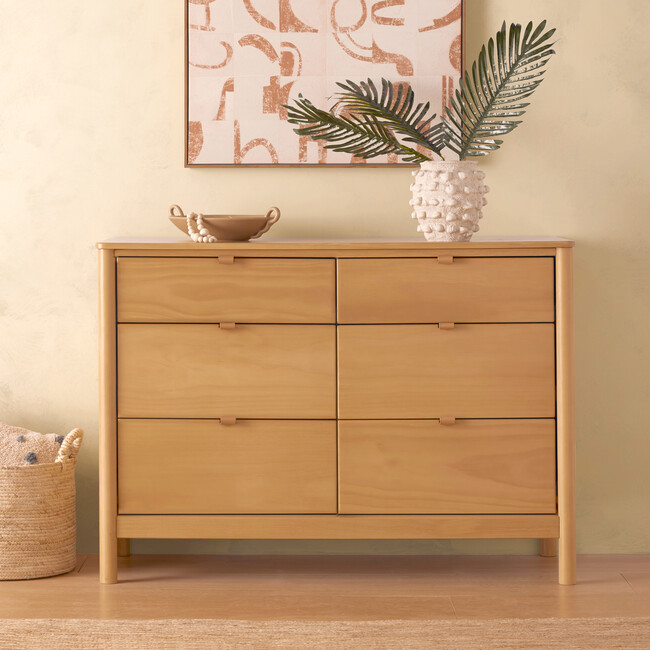 Bondi 6-Drawer Assembled Dresser in Honey