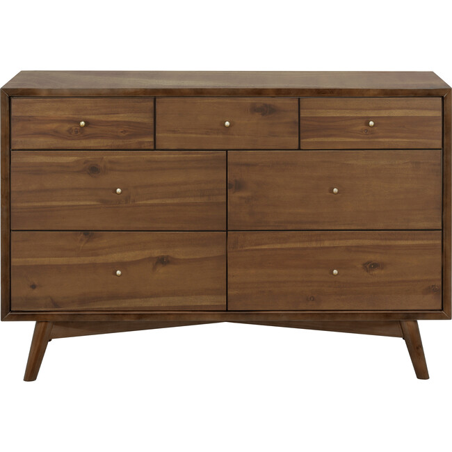 Palma 7-Drawer Assembled Double Dresser, Natural Walnut - Dressers - 3