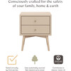Palma Assembled Nightstand in Taupe - Nightstands - 7