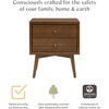 Palma Assembled Nightstand in Natural Walnut - Nightstands - 6