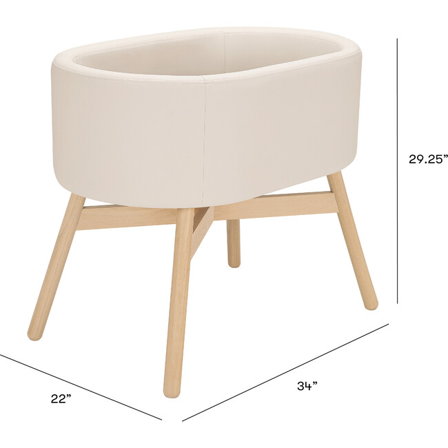 Babyletto X Gathre Capsule Bassinet, Ivory - Bassinets - 4
