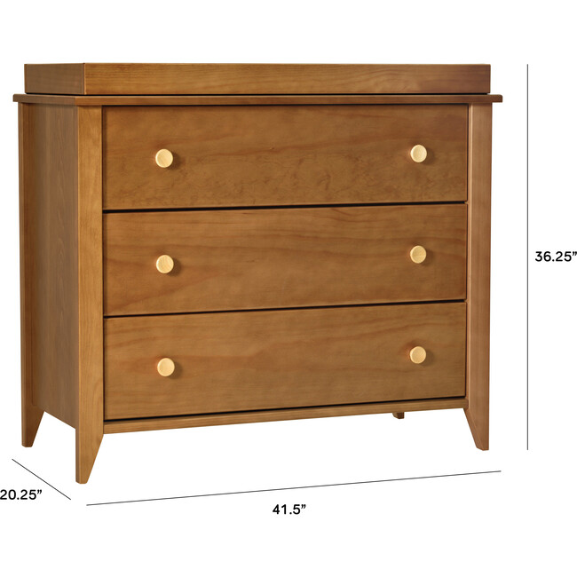 Sprout 3-Drawer Changer Dresser, Chestnut - Dressers - 5