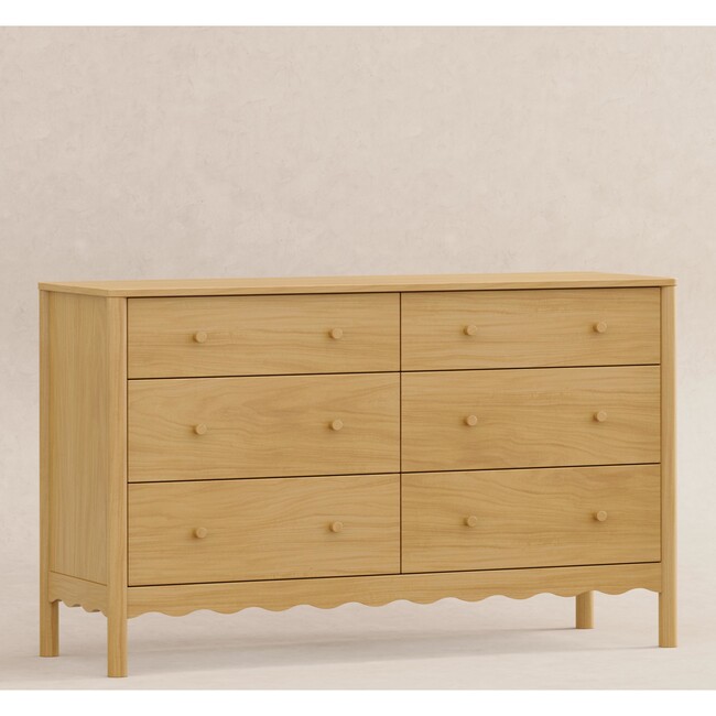 Swell 6-Drawer Assembled Dresser in Honey - Dressers - 8