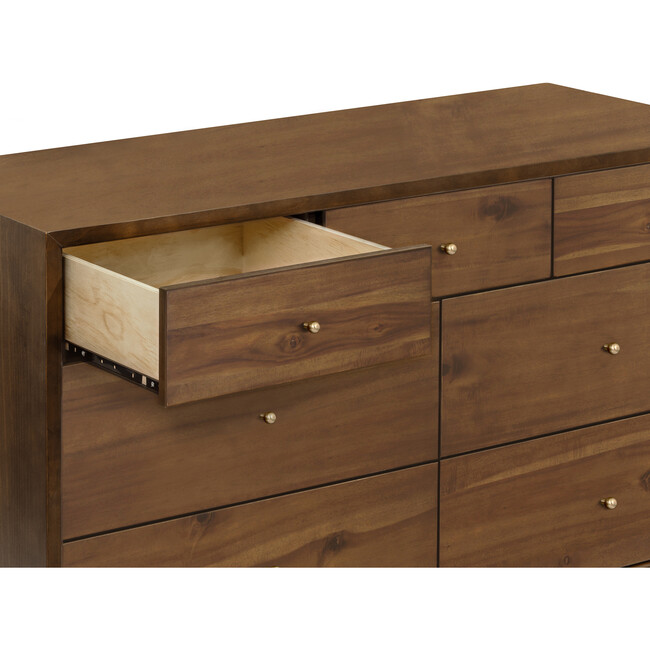 Palma 7-Drawer Assembled Double Dresser, Natural Walnut - Dressers - 6