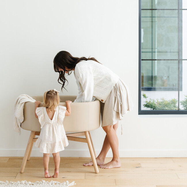 Babyletto X Gathre Capsule Bassinet, Millet - Bassinets - 8