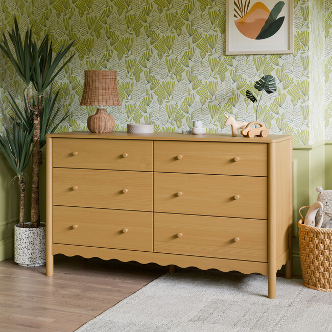 Swell 6-Drawer Assembled Dresser in Honey - Dressers - 12