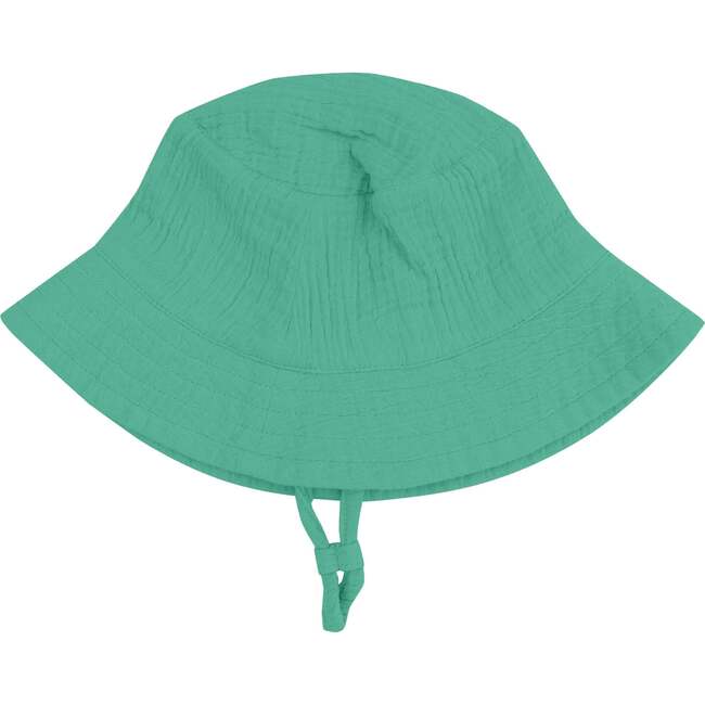 Bucket Hat, Solid Muslin Ming Green