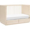 Bento 3-In-1 Convertible Storage Crib With Toddler Bed Conversion Kit, Washed Natural - Cribs - 6