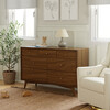 Palma 7-Drawer Assembled Double Dresser, Natural Walnut - Dressers - 9