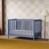 Swell 4-in-1 Convertible Crib with Toddler Bed Conversion Kit in Cove Blue - Cribs - 11
