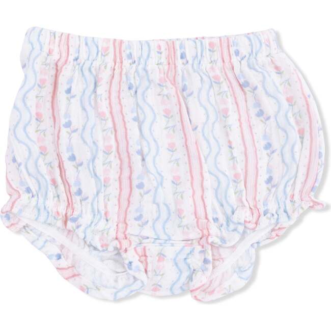 Scallop Back Top with Bloomer & Headband, Tulip Stripe - Mixed Apparel Set - 4