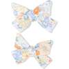 Tie Back Romper & 2 Pack Hair Bow Set, Georgia Floral - Rompers - 2