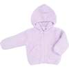 Chenille Hooded Jacket, Lavender - Jackets - 1 - thumbnail