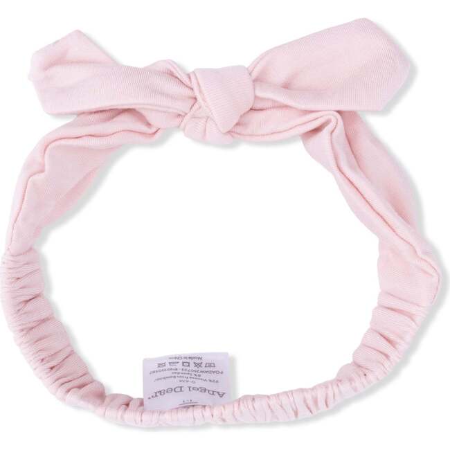 Long Sleeve Smocked Bubble with Tutu & Knotted Headband Set, Solid Lotus