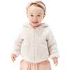 Chenille Hooded Jacket, Natural - Jackets - 1 - thumbnail