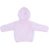 Chenille Hooded Jacket, Lavender - Jackets - 2 - thumbnail