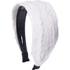 Monica Headband, White - Headbands - 1 - thumbnail