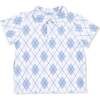 Polo with Casual Short, Blue Argyle - Mixed Apparel Set - 2