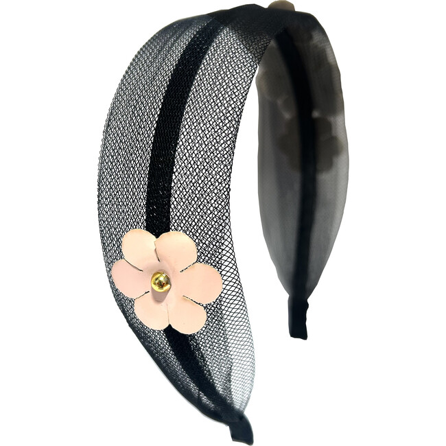 Sharon Headband, Pink & White - Headbands - 3