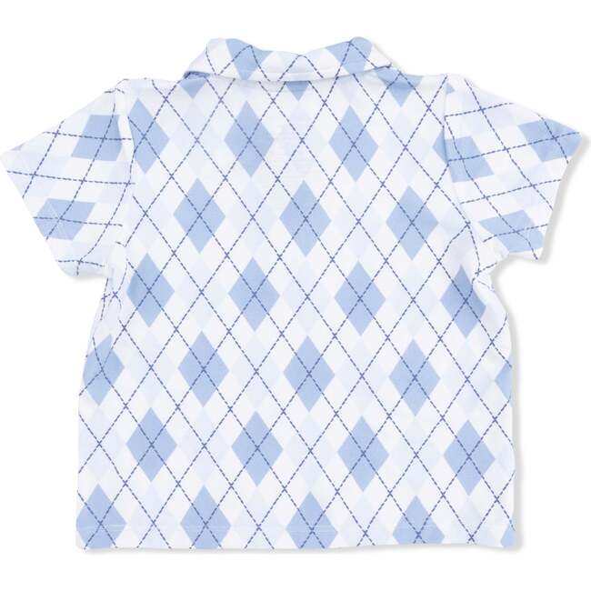 Polo with Casual Short, Blue Argyle - Mixed Apparel Set - 3