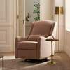 Devon Recliner and Swivel Glider in Performance Dusty Rose Eco-Basketweave - Nursery Chairs - 2 - thumbnail