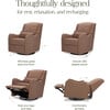 Devon Recliner and Swivel Glider in Performance Dusty Rose Eco-Basketweave - Nursery Chairs - 5 - thumbnail