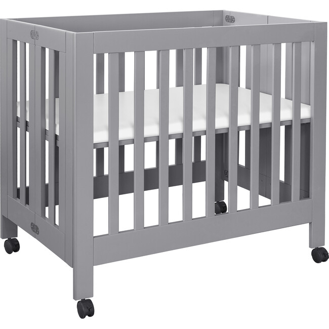 Origami Mini Crib, Grey - Cribs - 6
