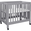 Origami Mini Crib, Grey - Cribs - 6
