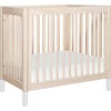 Gelato 4-in-1 Convertible Mini Crib and Twin bed, Washed Natural/White - Cribs - 6 - thumbnail